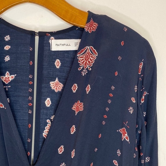 REVOLVE Joya Playsuit Oasis Print Shorts Romper - Picture 2 of 13